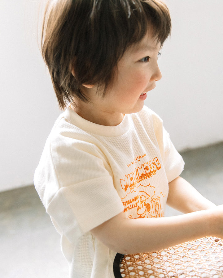 【NEW ARRIVAL】[t.] Disney ワッフルプリント半袖Tシャツ