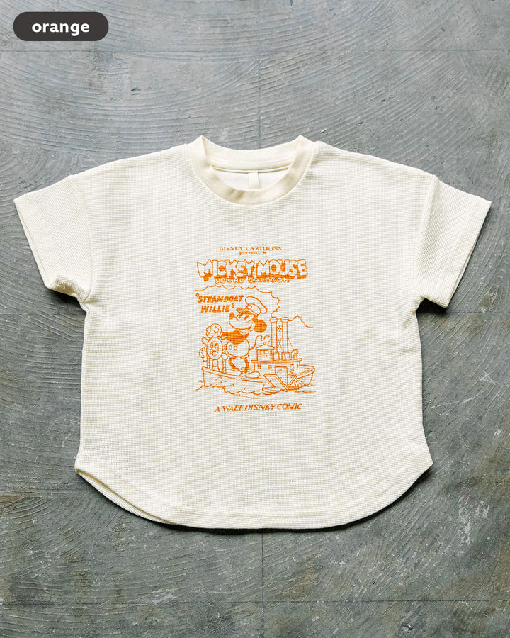 【NEW ARRIVAL】[t.] Disney ワッフルプリント半袖Tシャツ