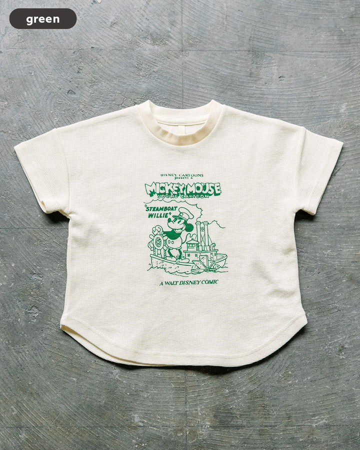 【NEW ARRIVAL】[t.] Disney ワッフルプリント半袖Tシャツ