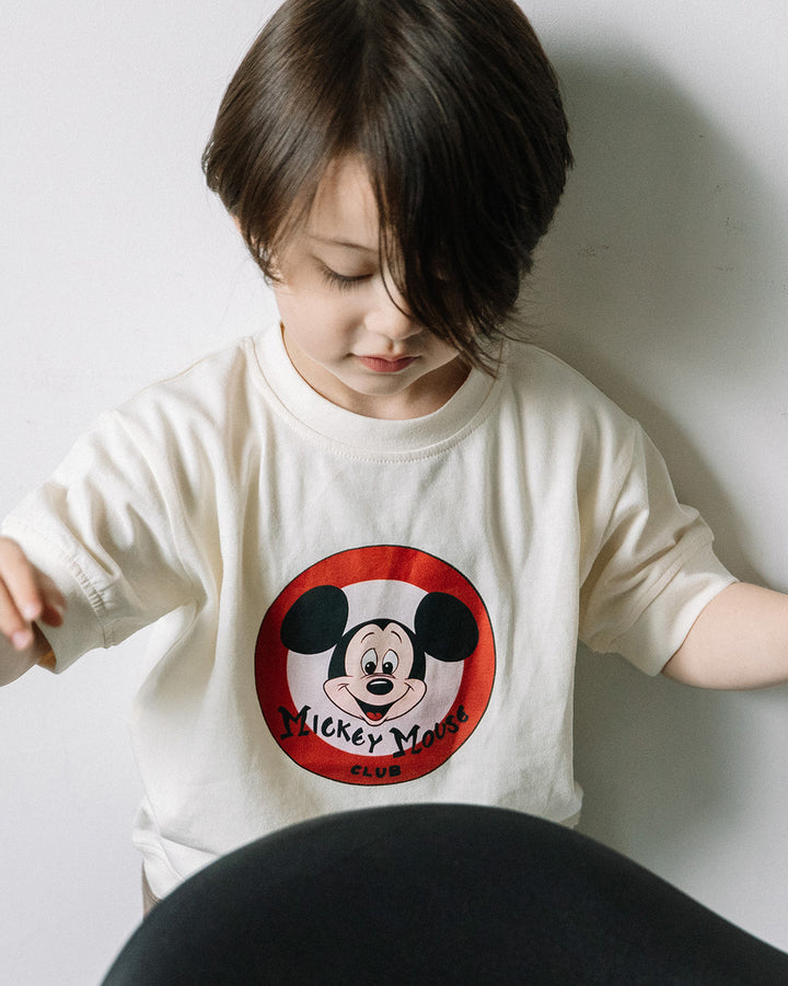 【NEW ARRIVAL】[t.] Disney リブ付きレトロミッキー半袖Tシャツ