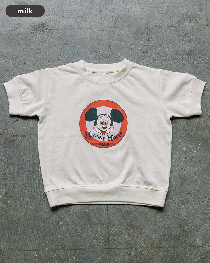 【NEW ARRIVAL】[t.] Disney リブ付きレトロミッキー半袖Tシャツ
