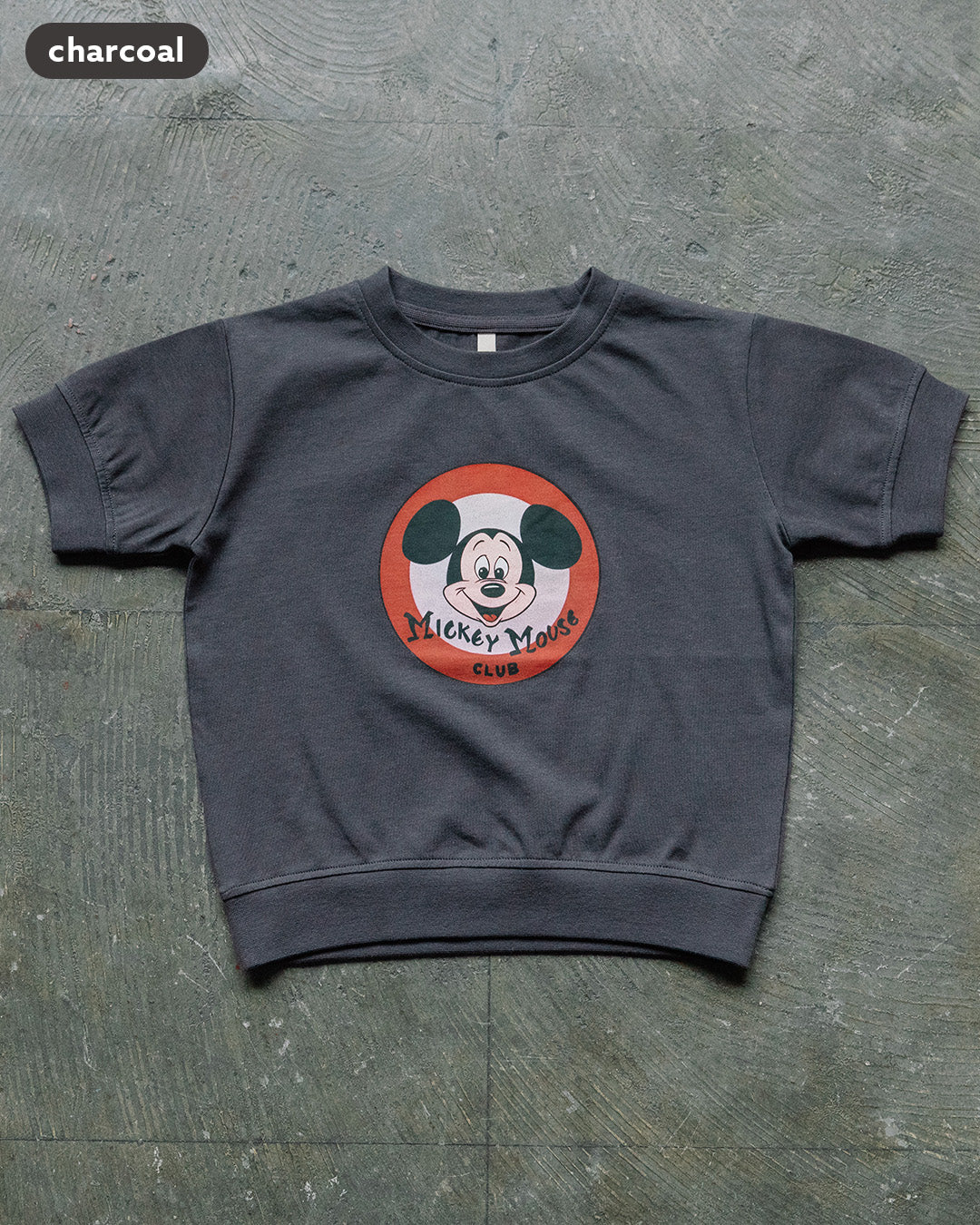 【NEW ARRIVAL】[t.] Disney リブ付きレトロミッキー半袖Tシャツ