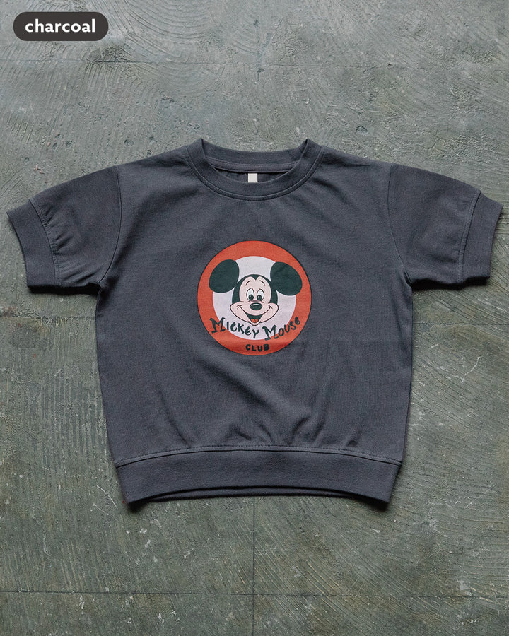 【NEW ARRIVAL】[t.] Disney リブ付きレトロミッキー半袖Tシャツ