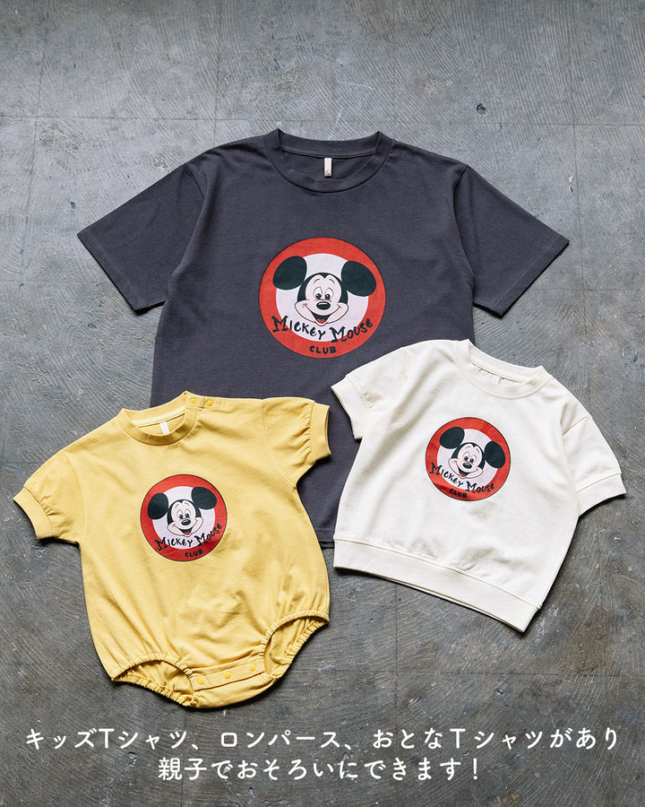 【NEW ARRIVAL】[t.] Disney リブ付きレトロミッキー半袖Tシャツ