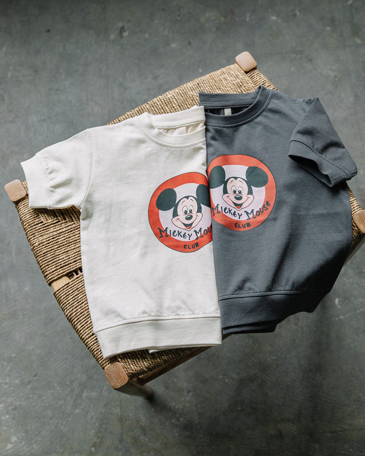 【NEW ARRIVAL】[t.] Disney リブ付きレトロミッキー半袖Tシャツ