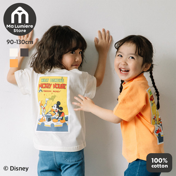 【7/22までTIMESALE10％OFF】[t.] Disney ポスタープリント半袖Tシャツ