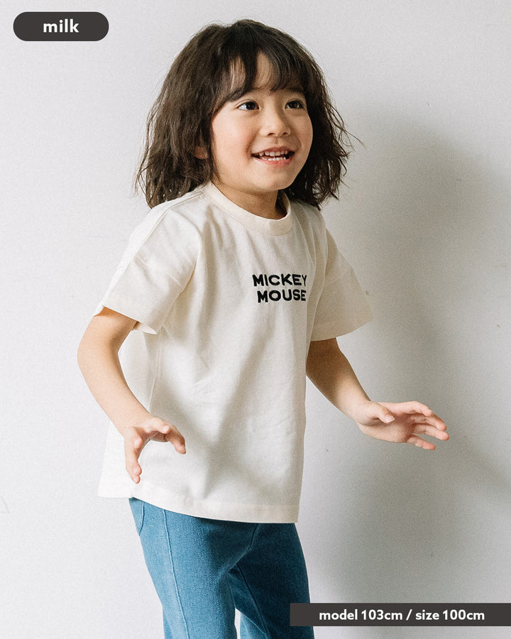 【7/22までTIMESALE10％OFF】[t.] Disney ポスタープリント半袖Tシャツ