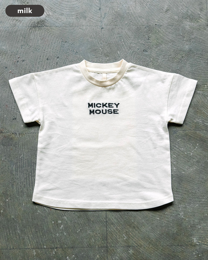 【7/22までTIMESALE10％OFF】[t.] Disney ポスタープリント半袖Tシャツ