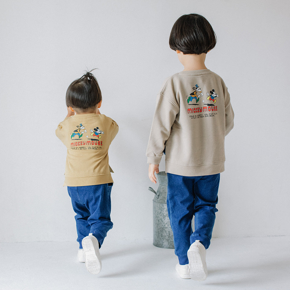 [t.] Disney 前後 プリント トレーナー