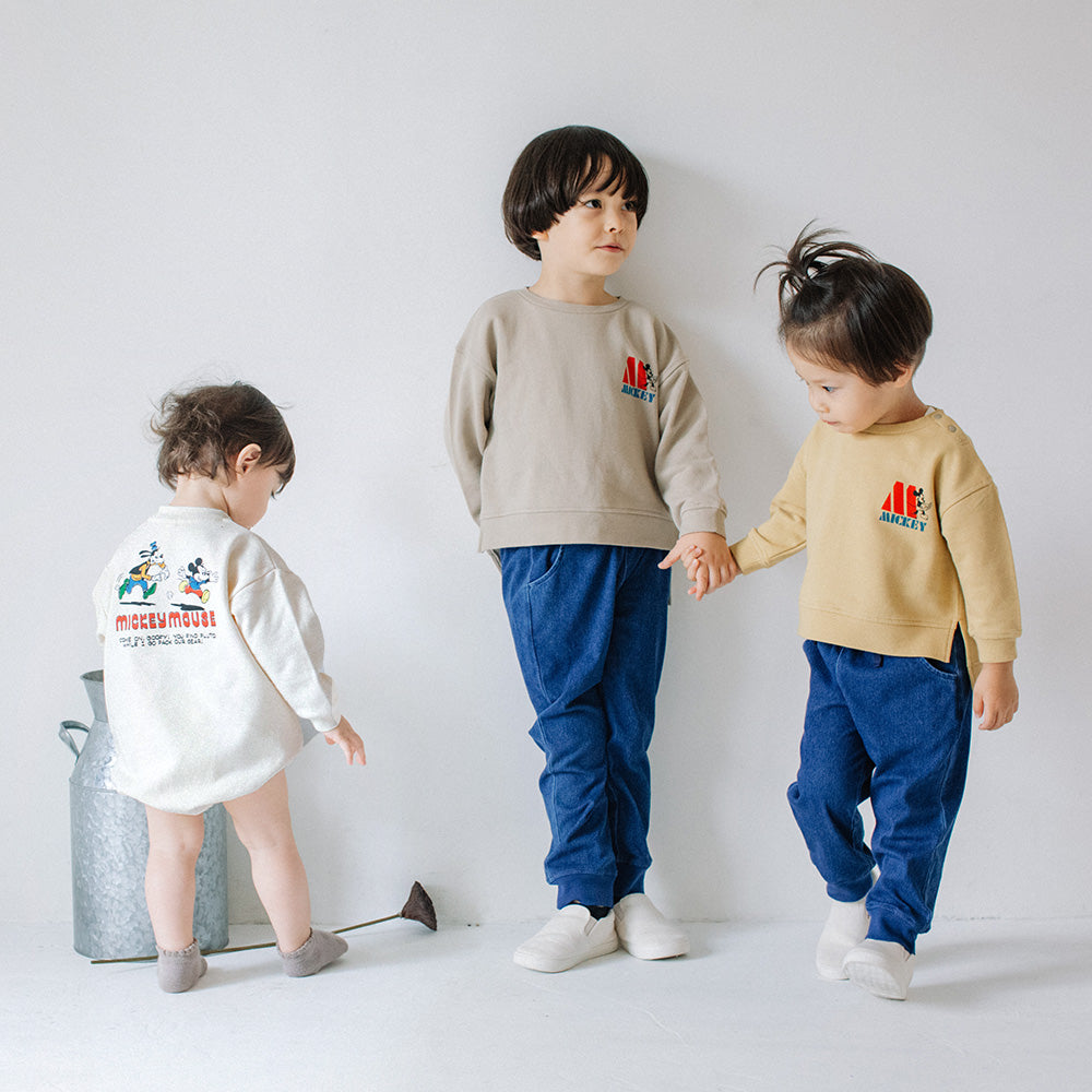 [t.] Disney 前後 プリント トレーナー