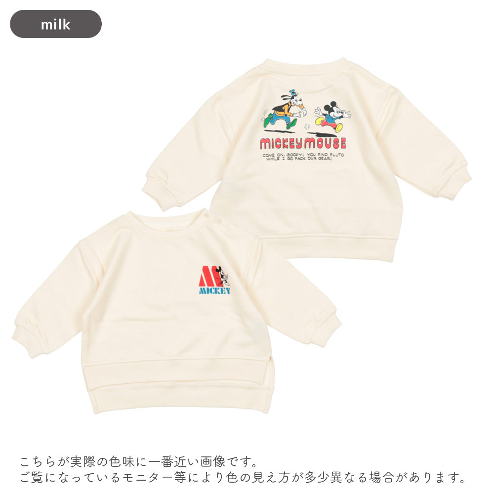 [t.] Disney 前後 プリント トレーナー