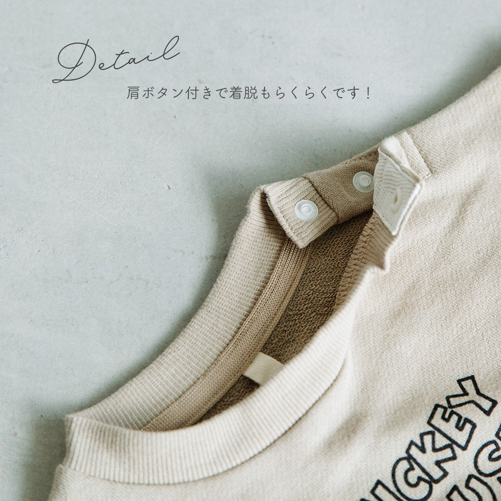 [t.] Disney 裏毛ロンパース