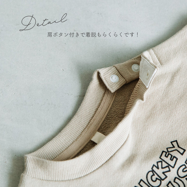 [t.] Disney 裏毛ロンパース