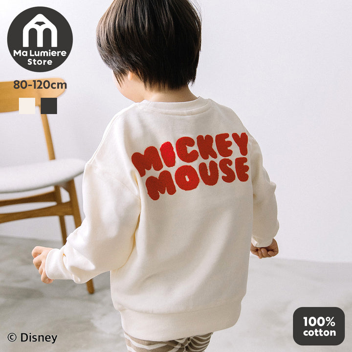 【新作】[t.] Disney サガラ刺繍＆プリント トレーナー