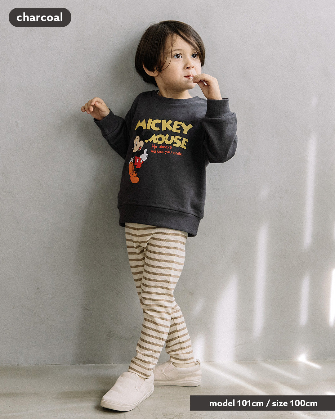 【新作】[t.] Disney サガラ刺繍＆プリント トレーナー