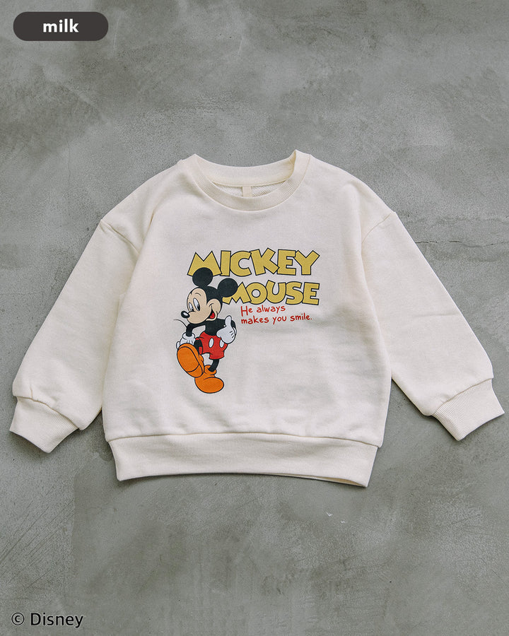 【新作】[t.] Disney サガラ刺繍＆プリント トレーナー