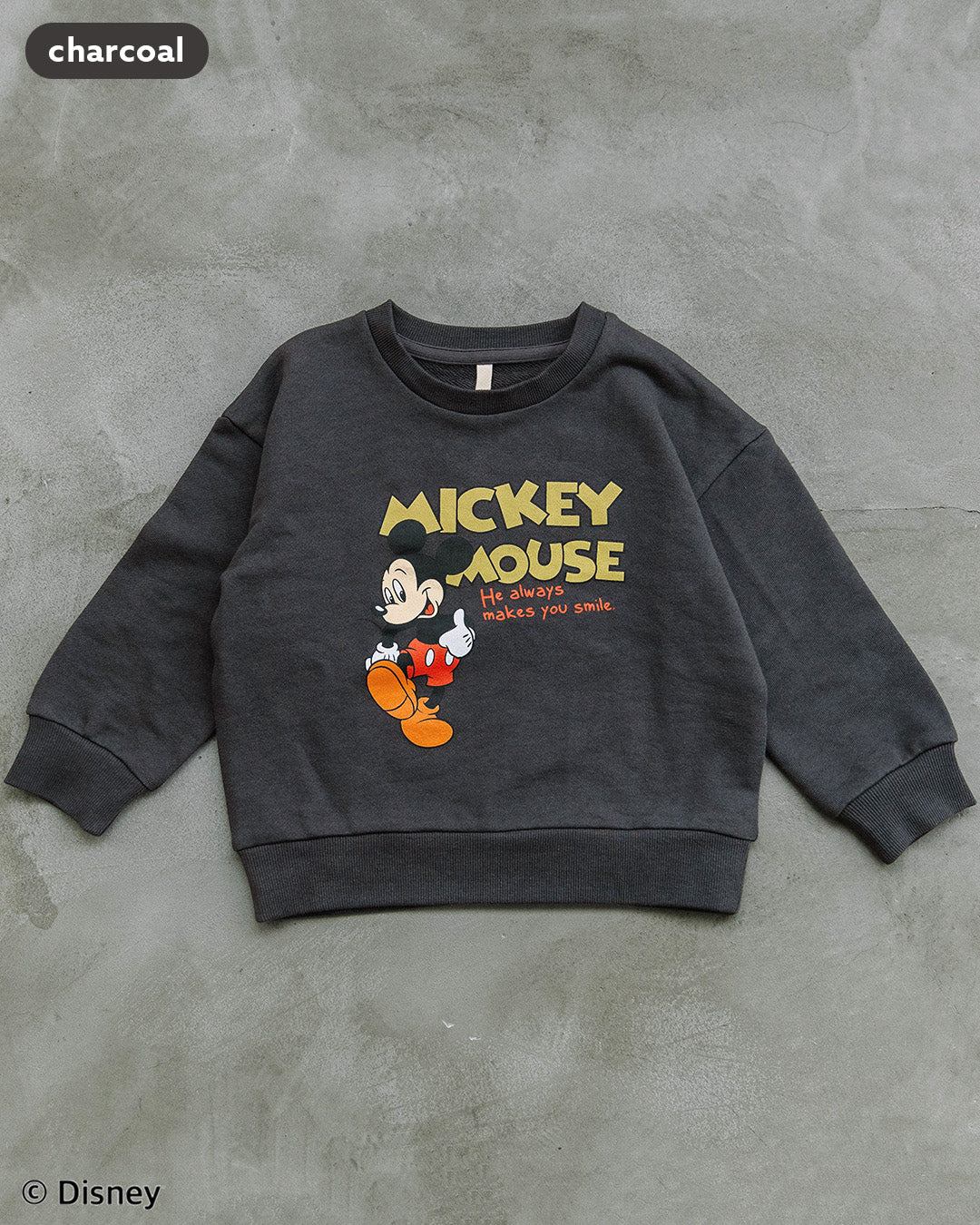 【新作】[t.] Disney サガラ刺繍＆プリント トレーナー