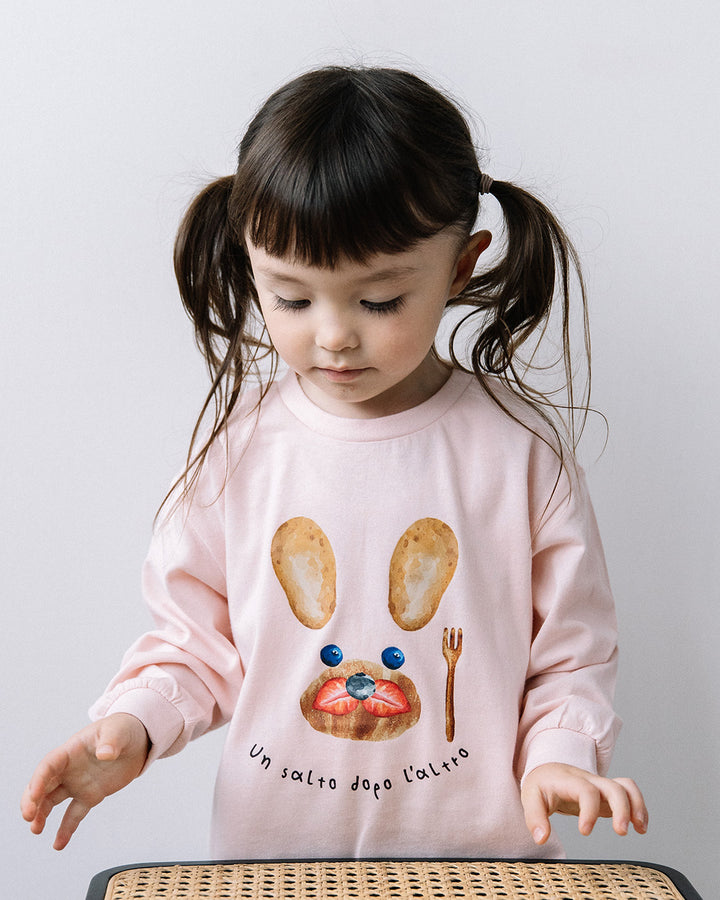 【新作】[t.] たべものフェイス長袖Tシャツ