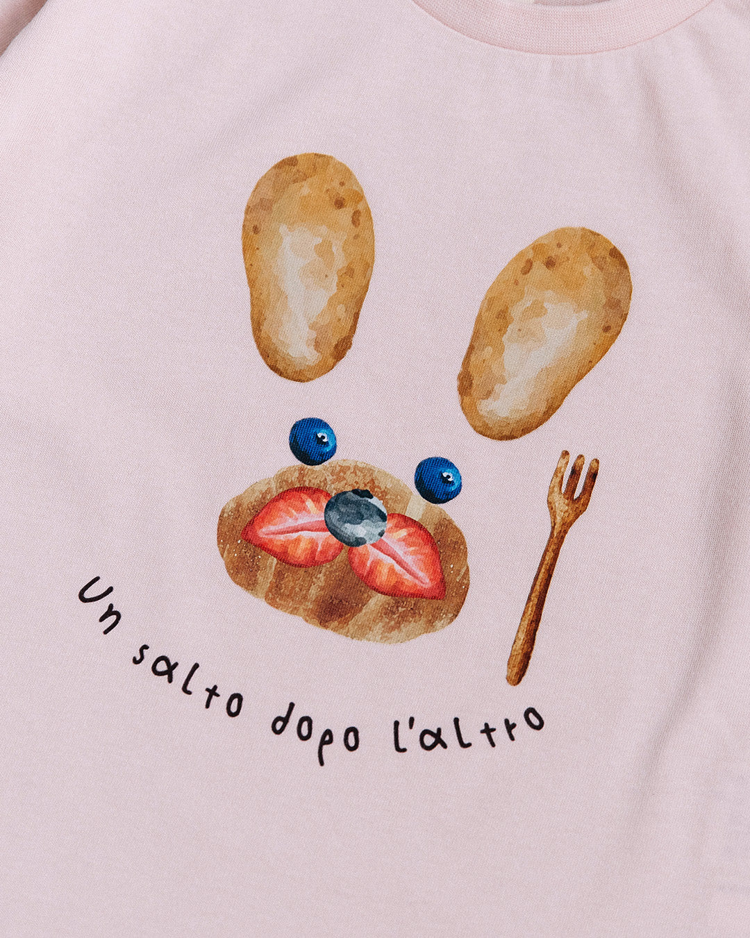 【新作】[t.] たべものフェイス長袖Tシャツ