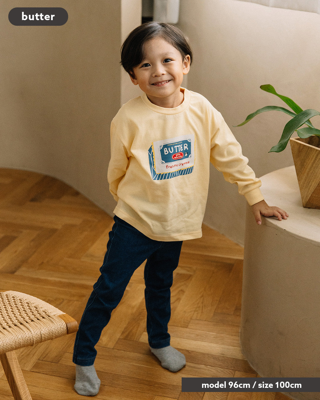 【予約5%OFF】【新作】[t.] たべものパッケージ長袖Tシャツ