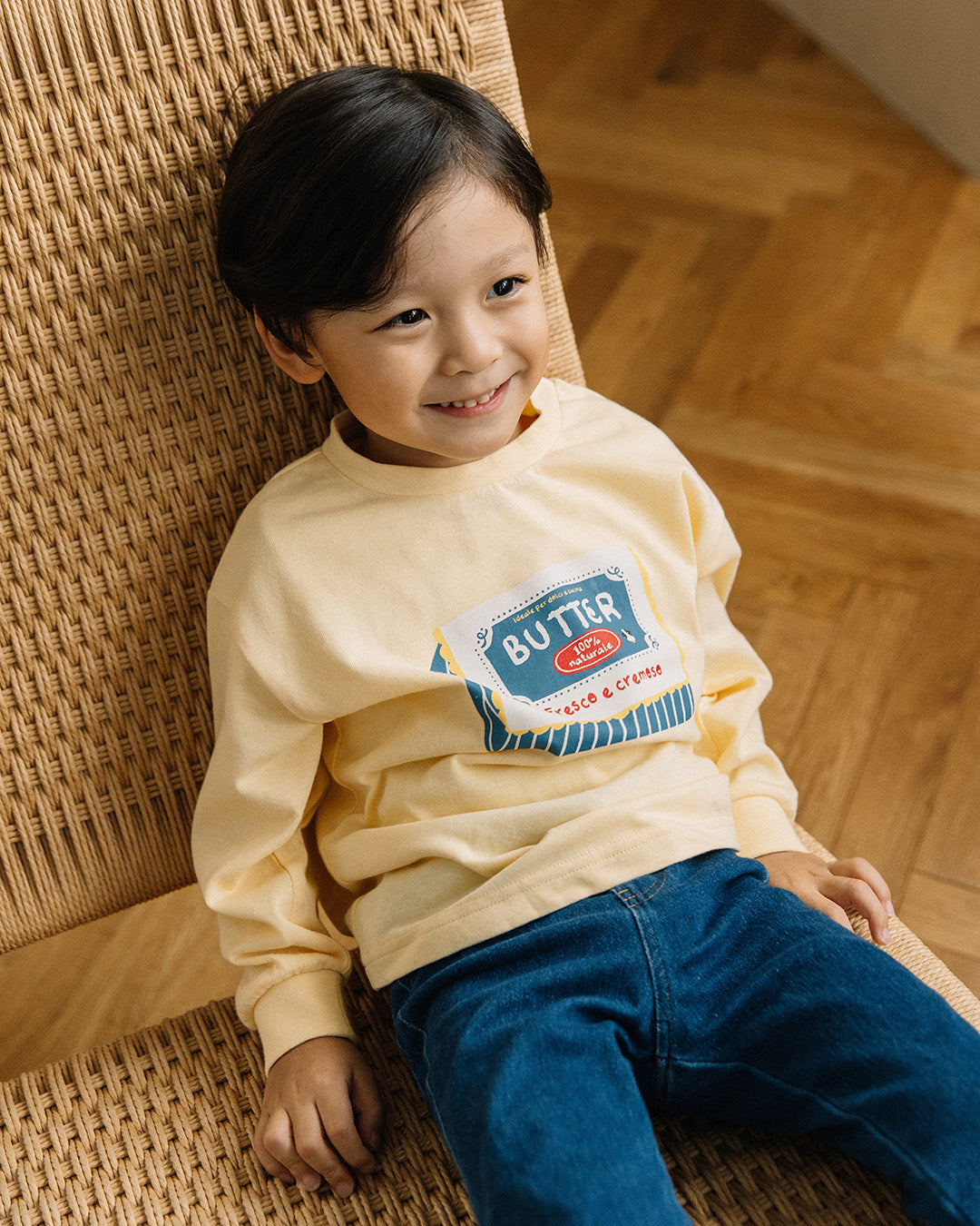 【予約5%OFF】【新作】[t.] たべものパッケージ長袖Tシャツ