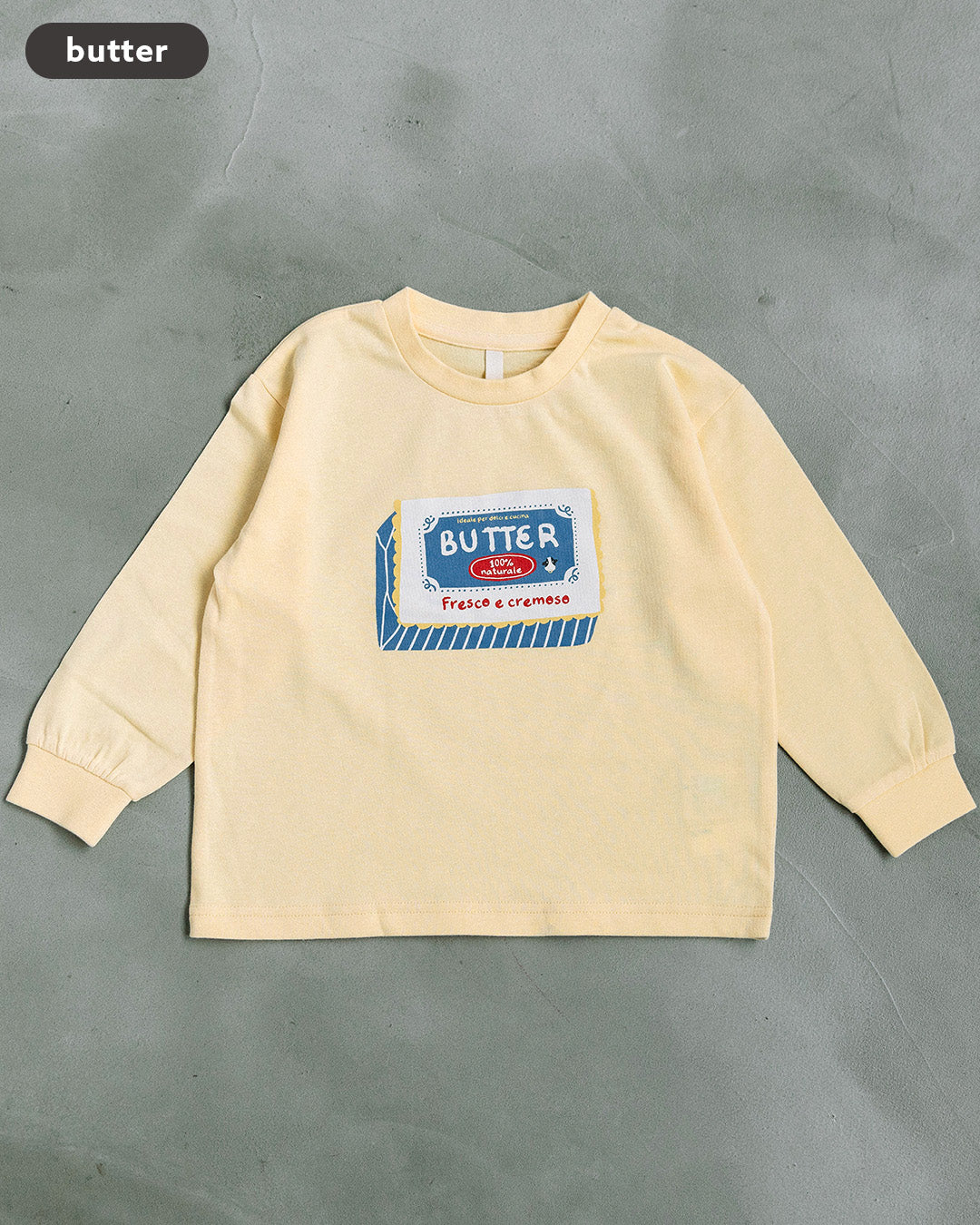 【予約5%OFF】【新作】[t.] たべものパッケージ長袖Tシャツ