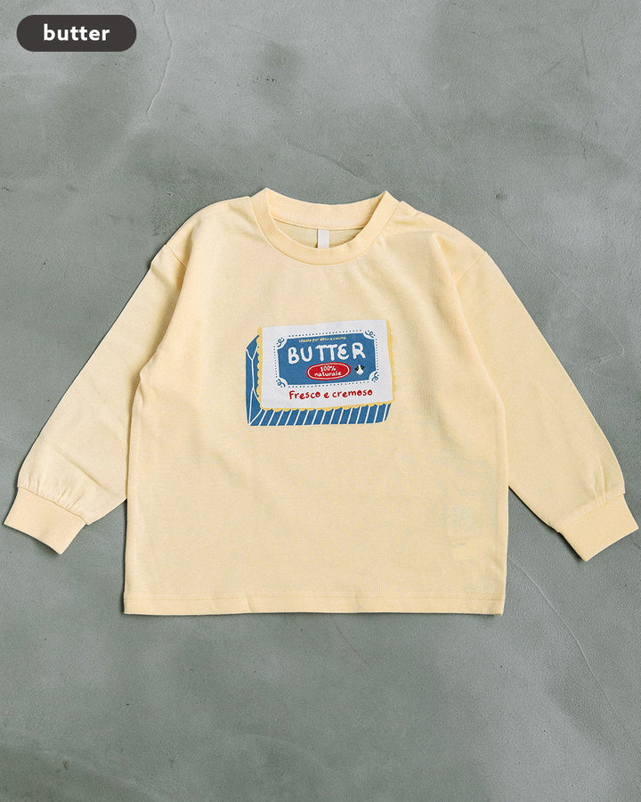 【予約5%OFF】【新作】[t.] たべものパッケージ長袖Tシャツ