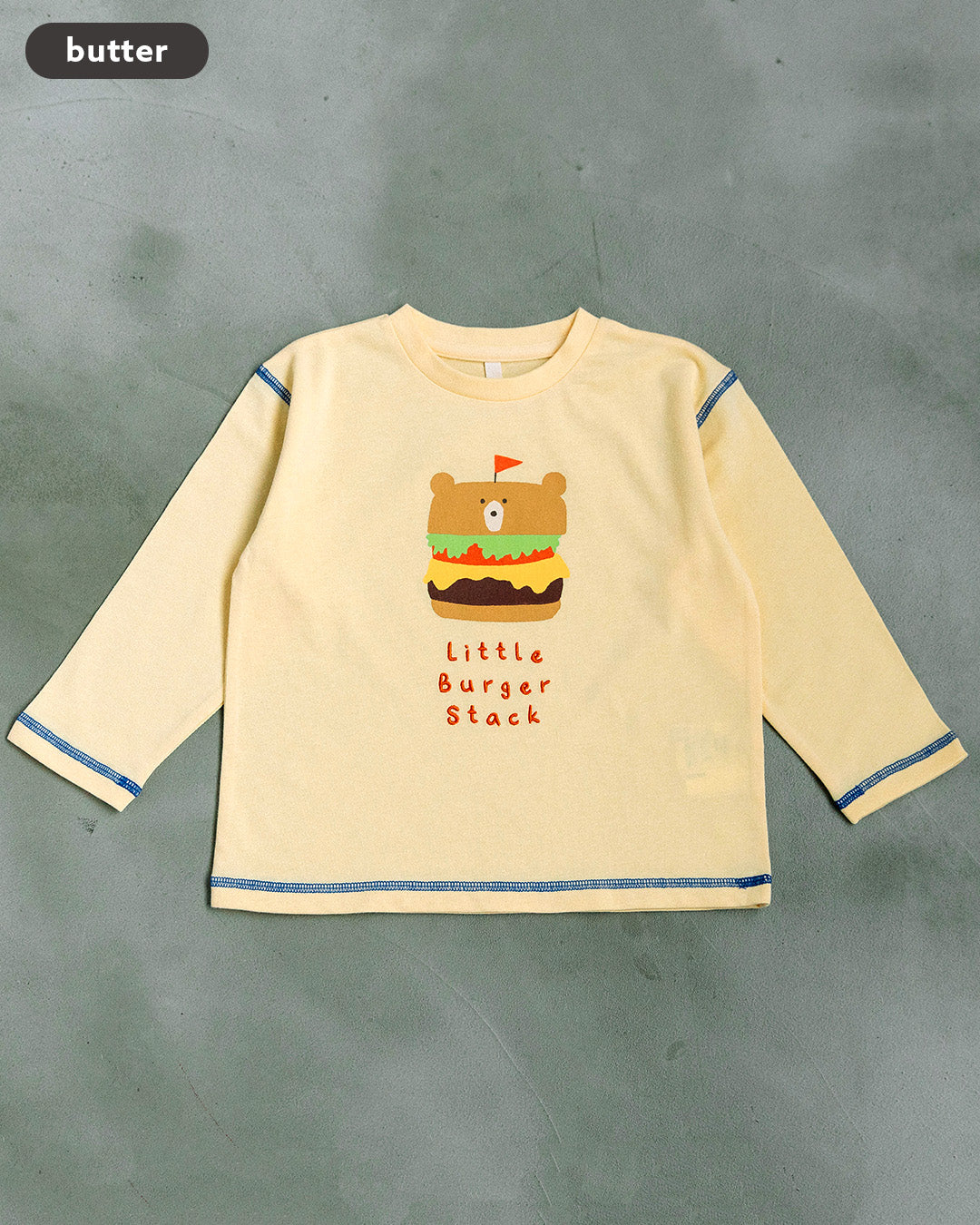 【予約 5%OFF】【新作】[t.] たべものどうぶつ長袖刺繍Tシャツ
