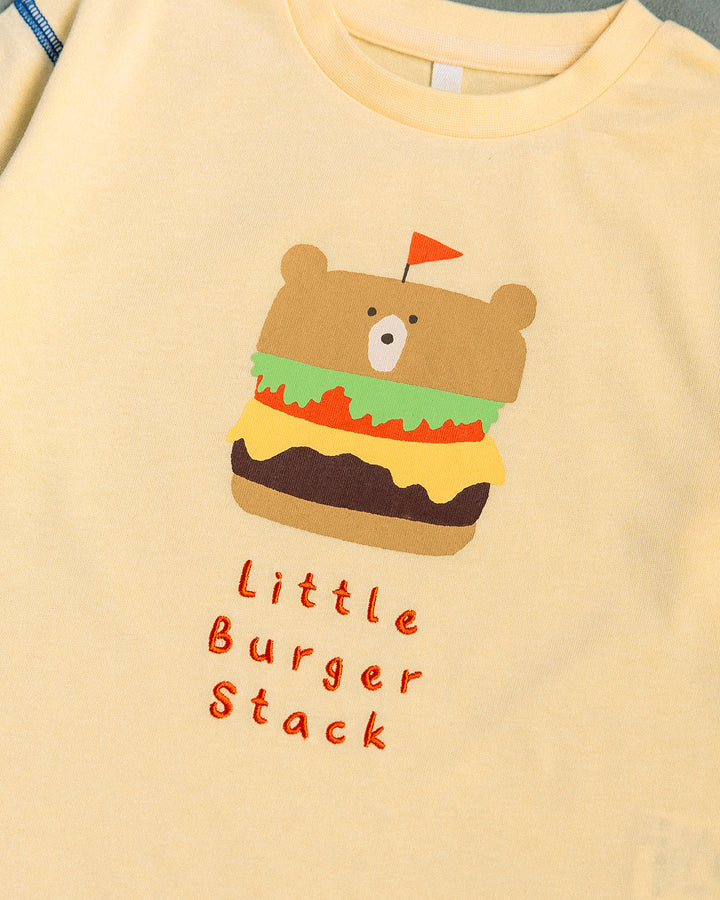 【予約 5%OFF】【新作】[t.] たべものどうぶつ長袖刺繍Tシャツ