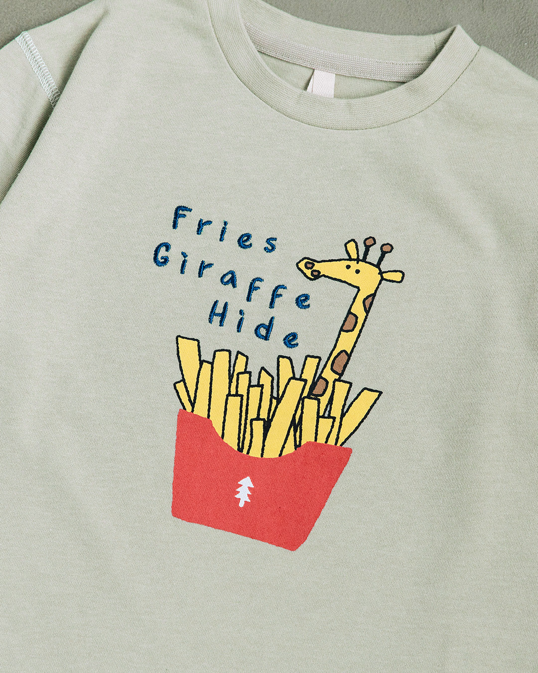【予約 5%OFF】【新作】[t.] たべものどうぶつ長袖刺繍Tシャツ
