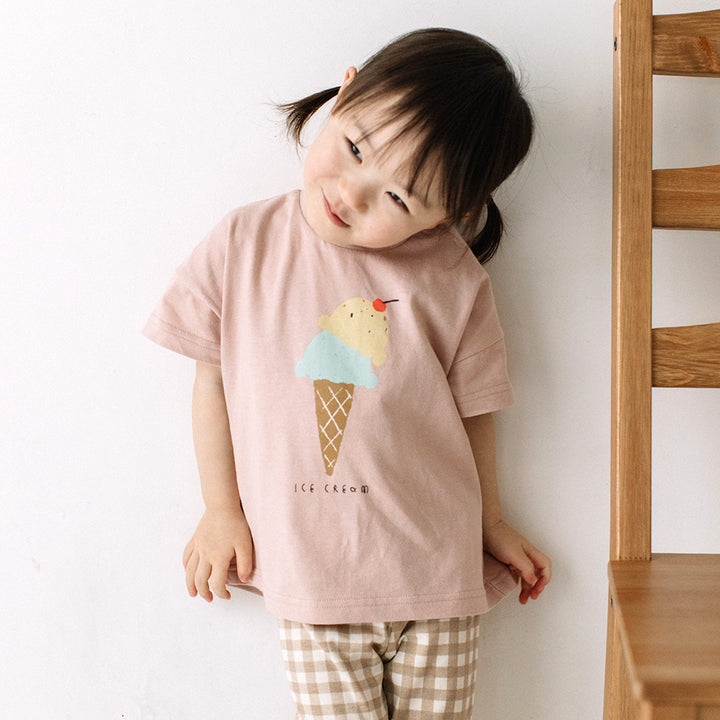 【TIMESALE】[t.] 夏 プリント 半袖 Tシャツ