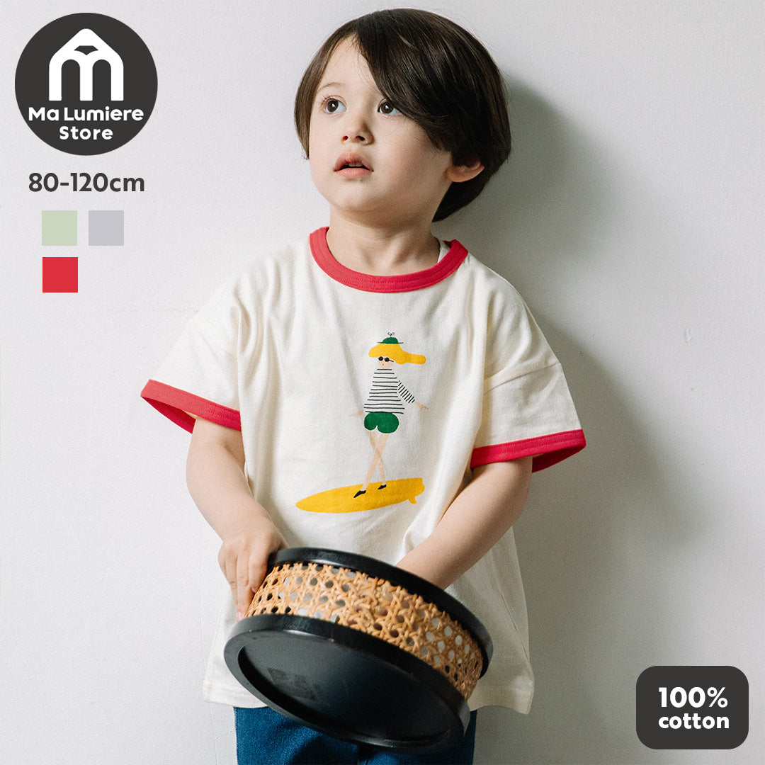 [t.] リンガー 半袖 Tシャツ