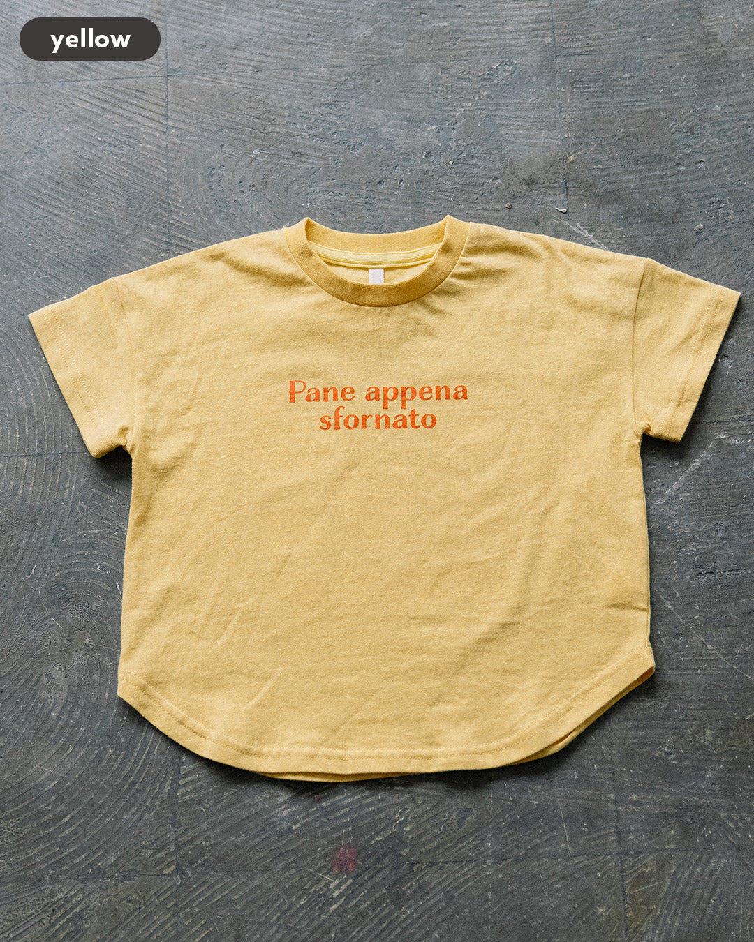 【再入荷・新色追加・公式オンライン先行】[t.] たべもの前後プリント半袖Tシャツ