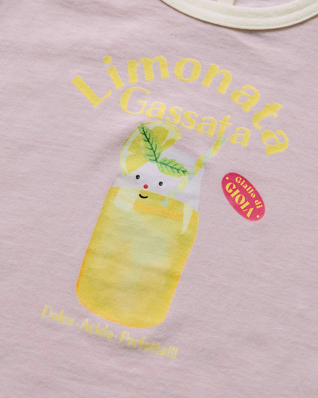 【新色追加・公式オンライン先行】[t.] たべものプリントリンガー半袖Tシャツ