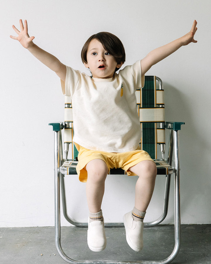 【NEW ARRIVAL】[t.] ワッフル刺繍半袖Tシャツ