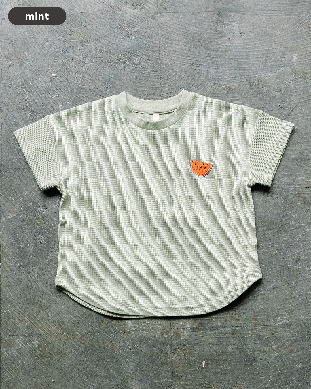 【NEW ARRIVAL】[t.] ワッフル刺繍半袖Tシャツ