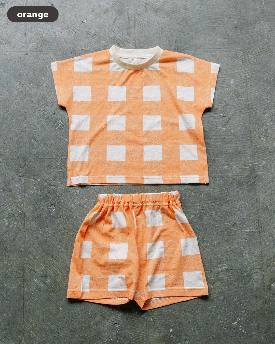 【NEW ARRIVAL】 [t.] 薄手生地 チェック柄セットアップ ルームウェア