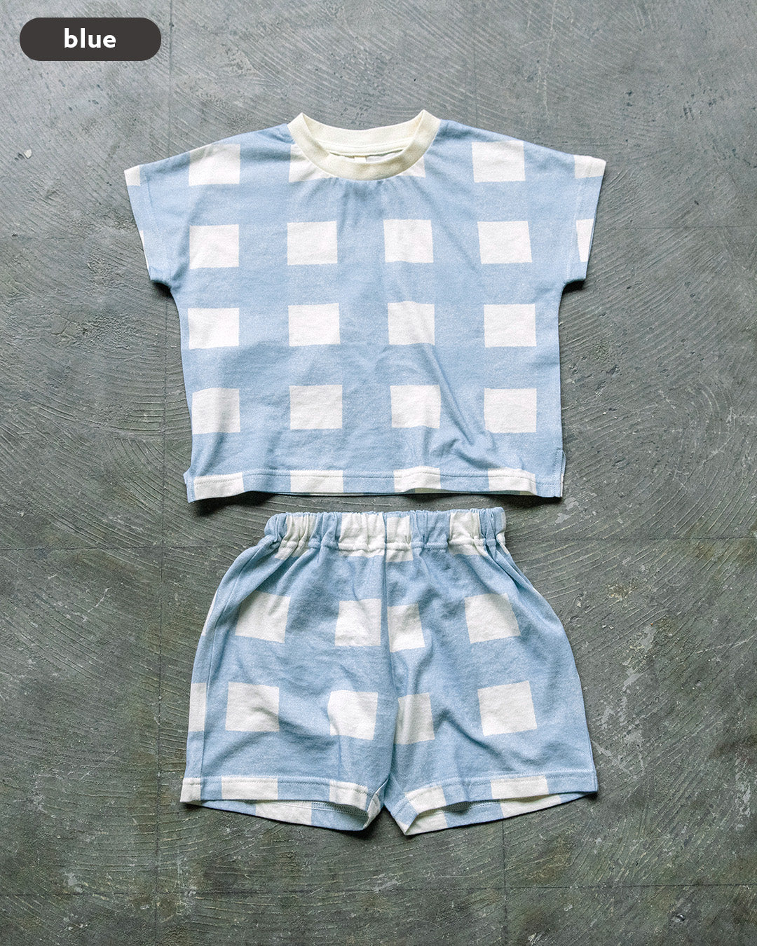 【NEW ARRIVAL】 [t.] 薄手生地 チェック柄セットアップ ルームウェア