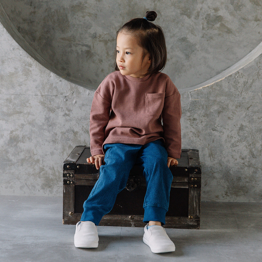 [t.] BIGシルエット ワッフル 長袖 Tシャツ