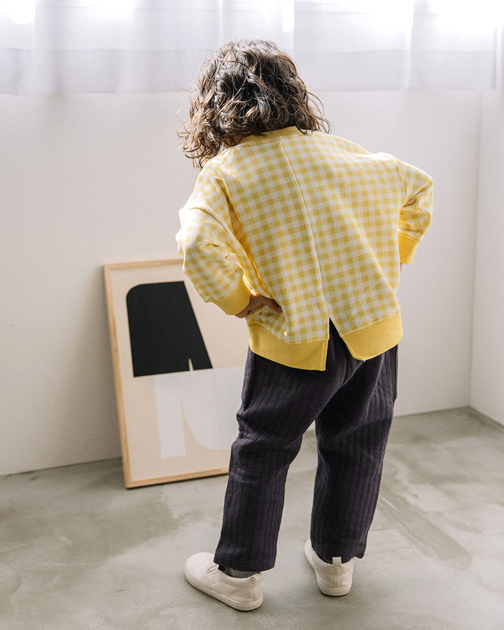 [t.] サイドポケット キルト パンツ