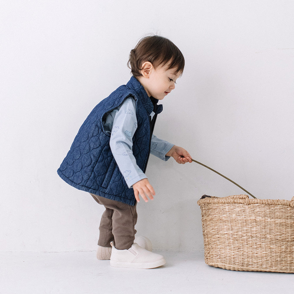 【SALE】[t.] デニム キルト ベスト