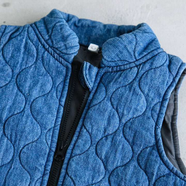 【SALE】[t.] デニム キルト ベスト