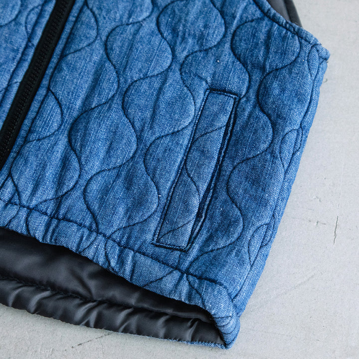 【SALE】[t.] デニム キルト ベスト