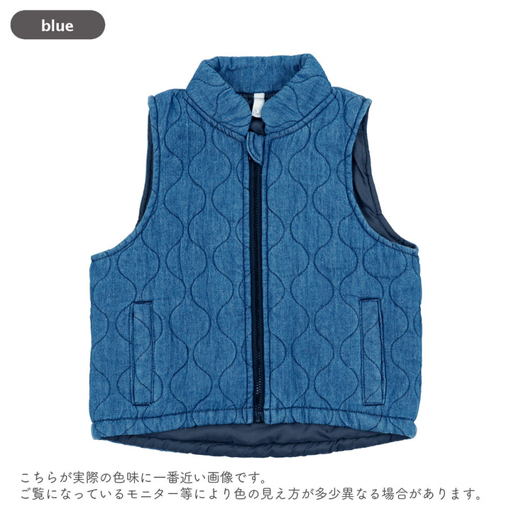 【SALE】[t.] デニム キルト ベスト