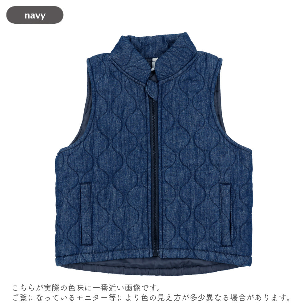 【SALE】[t.] デニム キルト ベスト