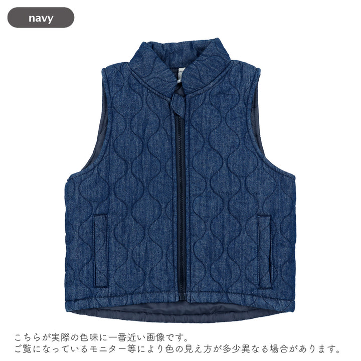 【SALE】[t.] デニム キルト ベスト