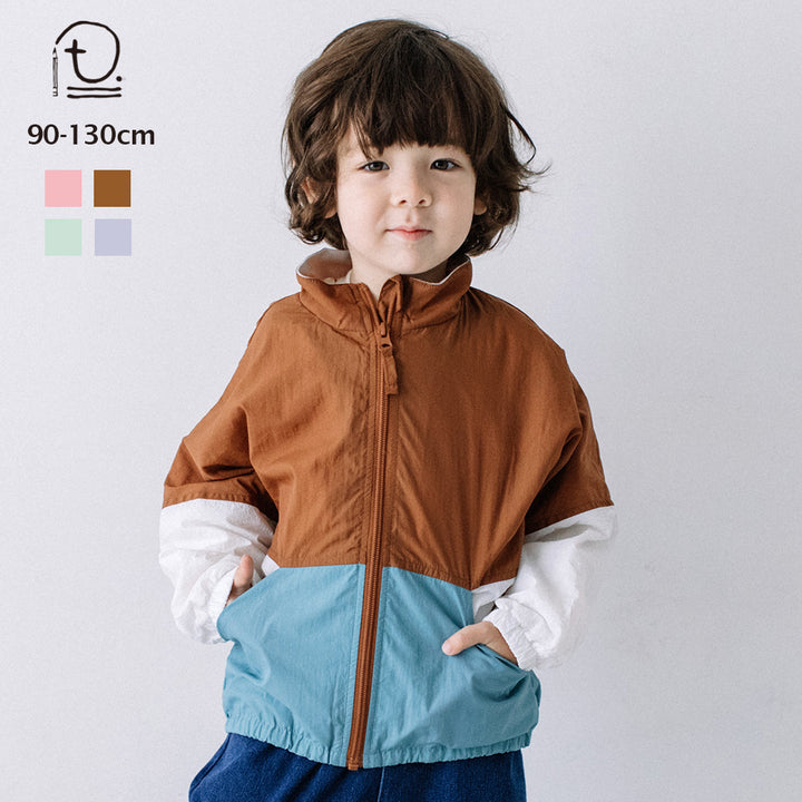 【11/9まで10%OFF】[t.] 配色 ウインドブレーカー