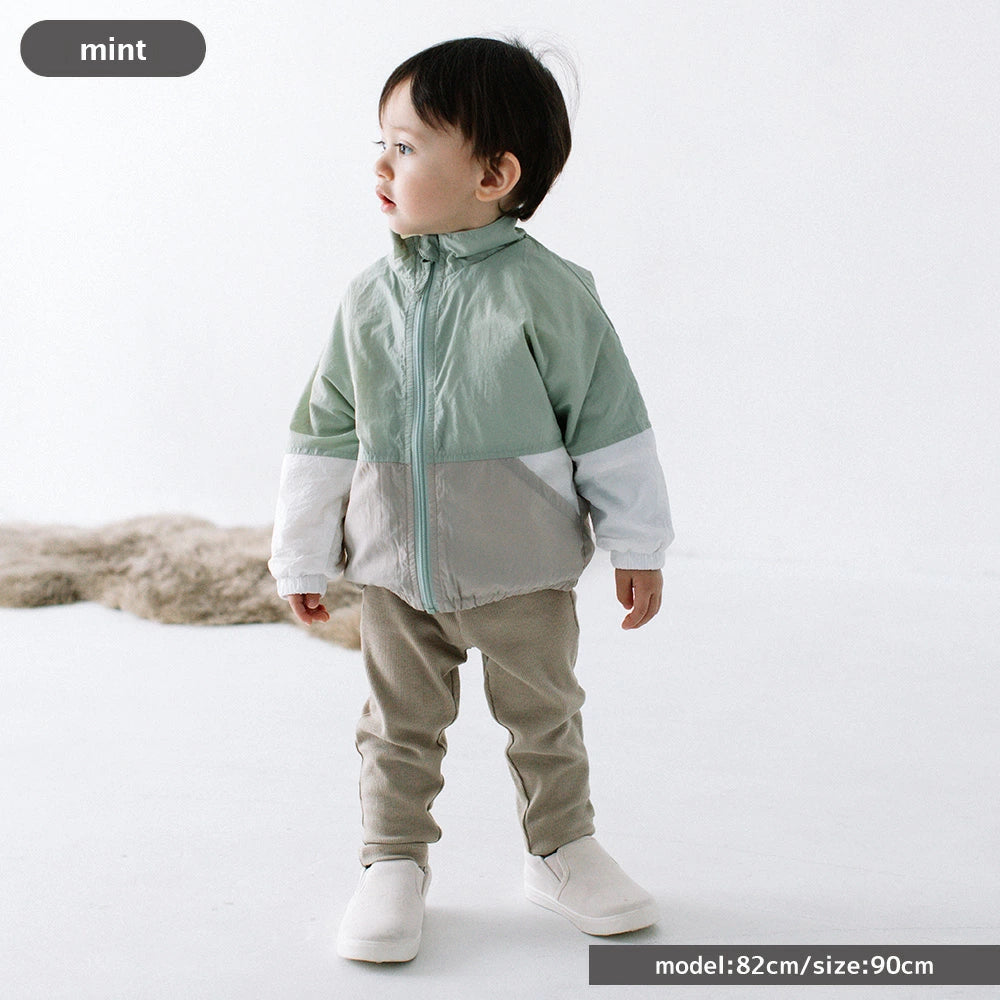 【11/9まで10%OFF】[t.] 配色 ウインドブレーカー