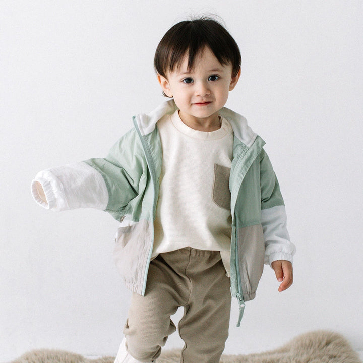 【11/9まで10%OFF】[t.] 配色 ウインドブレーカー