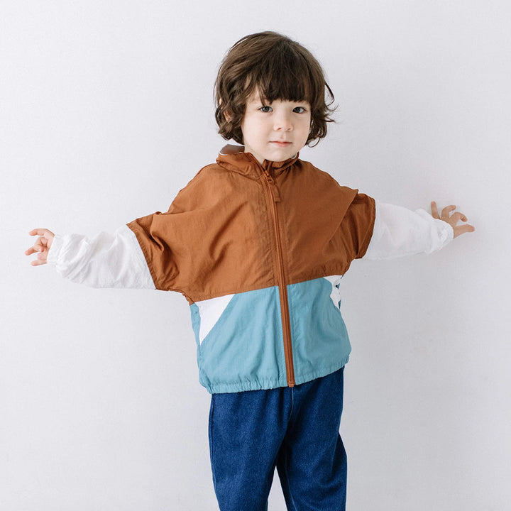 【11/9まで10%OFF】[t.] 配色 ウインドブレーカー